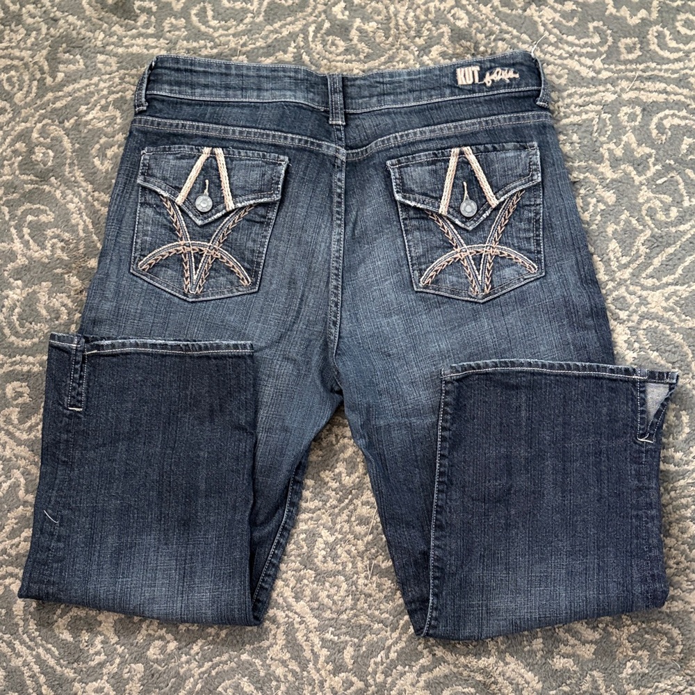 Kut from the Kloth Embroidered Cropped Jeans